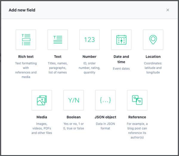 content model field