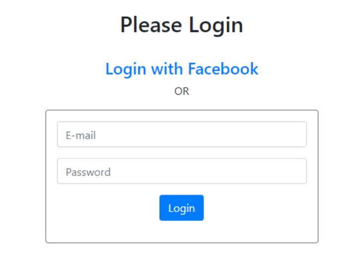 facebook login